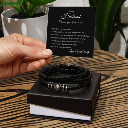 To My Husband | Men's "Love You Forever" Bracelet